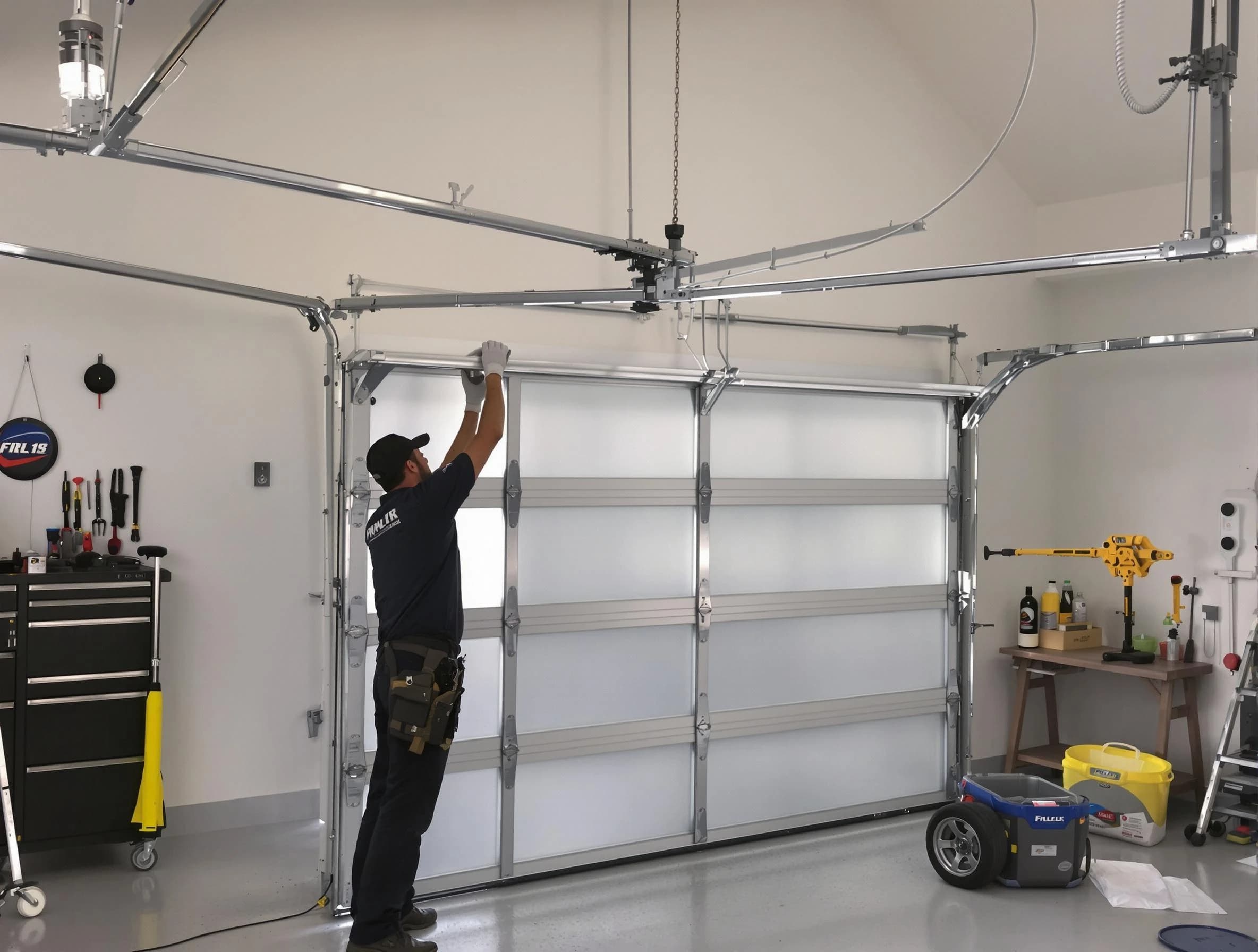 Locust Grove Garage Door Repair certified team performing precision garage door installation in Locust Grove