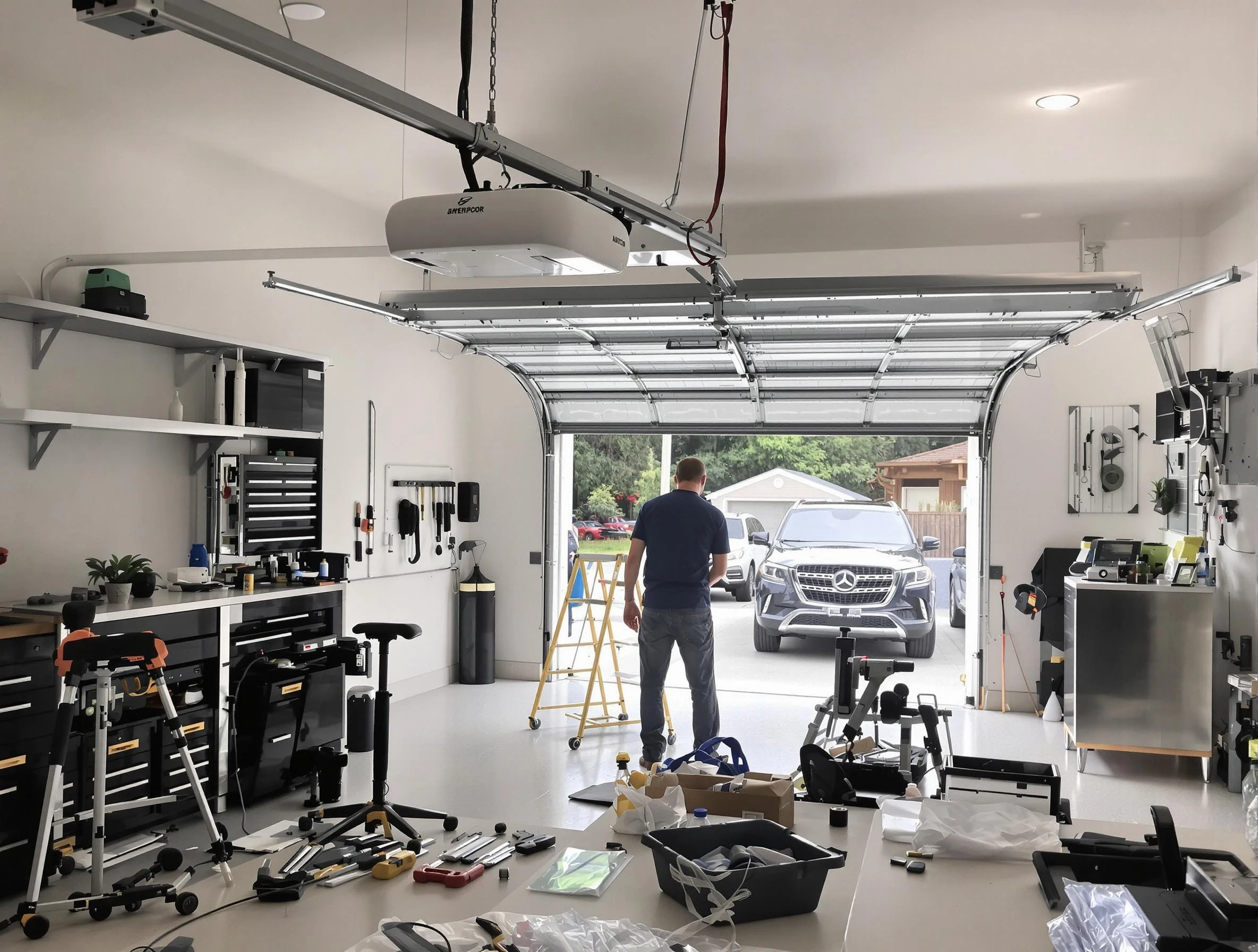 Garage door opener installation by Locust Grove Garage Door Repair in Locust Grove