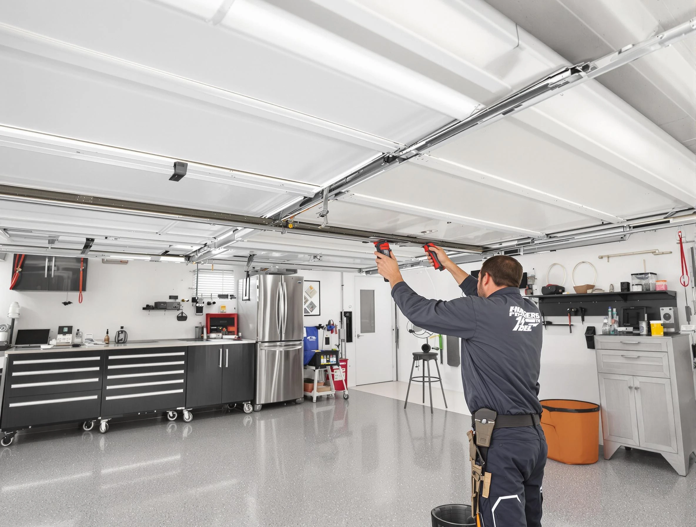 Overhead garage door repair service by Locust Grove Garage Door Repair in Locust Grove